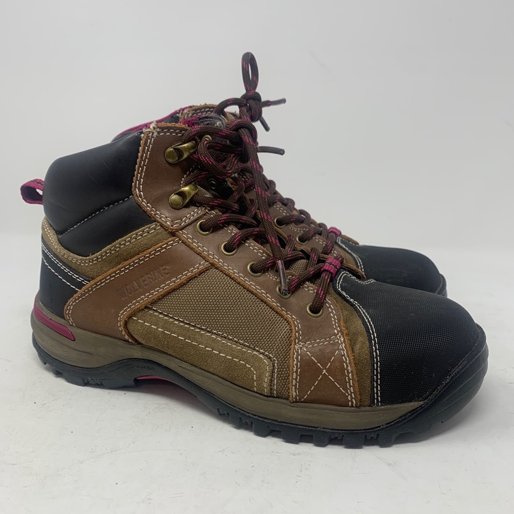 Womens Wolverine Boots Size 9M Steel Toe Hiker Worker Boot